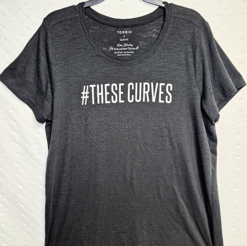 Torrid #THESECURVES Black Graphic Tee for Women